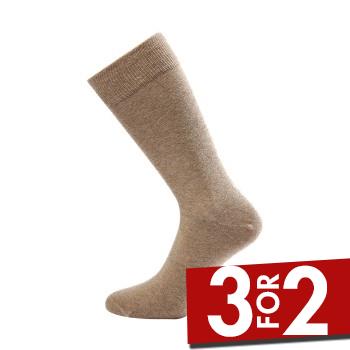 JBS Strømper 3P Socks Lysbrun  Str 40/47 Herre
