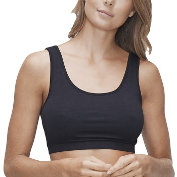 JBS of Denmark BH Bamboo Bra Top Wide Straps Sort X-Large Dame