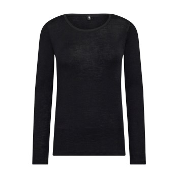 JBS of Denmark Wool Blouse Sort uld X-Large Dame