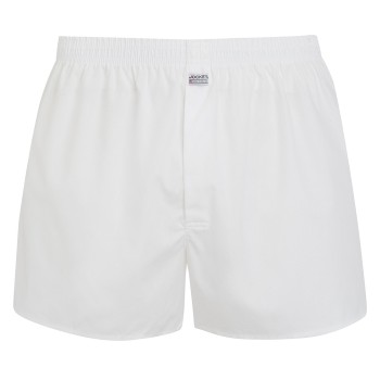 Jockey Woven Poplin Boxer Shorts Hvid bomuld Large Herre