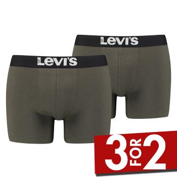 Levis 2P Base Boxer Khaki bomuld Medium Herre