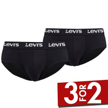 Levis 2P Base Brief Sort bomuld Large Herre