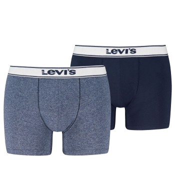 Levis 2P Base Vintage Boxer Marine/Blå bomuld Small Herre