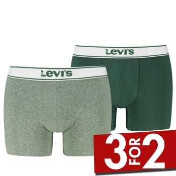 Levis 2P Base Vintage Boxer Grøn bomuld Medium Herre