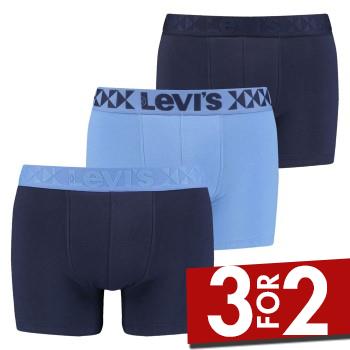Levis 3P Boxer Giftbox Blå bomuld Small Herre