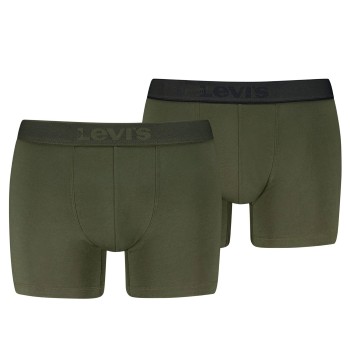 Levis 2P Men Twill Boxer Brief Khaki bomuld Large Herre