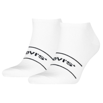 Levis Strømper 2P Organic Cotton Ankle Sock Hvid/Sort Str 43/46