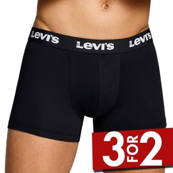 Levis 2P Repeat Logo Boxer Brief Sort bomuld Small Herre