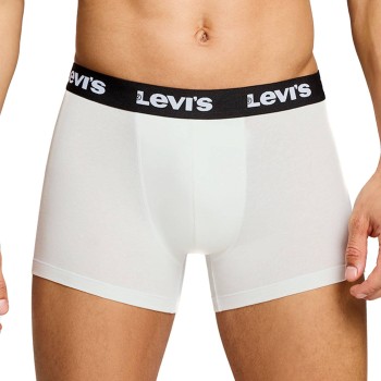 Levis 2P Repeat Logo Boxer Brief Hvid bomuld Small Herre