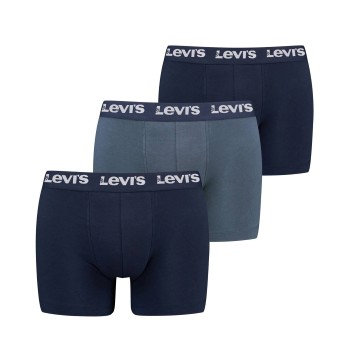 Levis 3P Repeat Logo Boxer Brief Multi Blå bomuld X-Large Herre