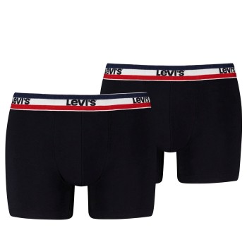 Levis 2P Sportswear Logo Base Boxer Sort bomuld Large Herre