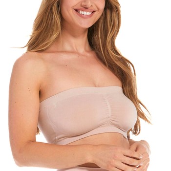 Magic BH Bamboo Bandeau Push Up Bra Lyserosa Small Dame
