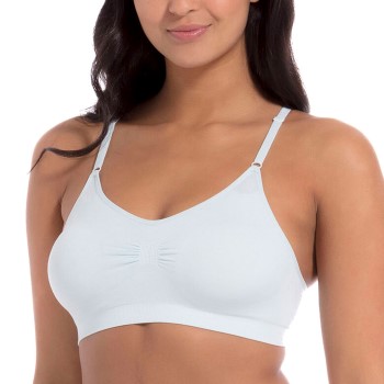 Magic BH Comfort Bra Spaghetti Straps Bamboo Lyseblå Large Dame