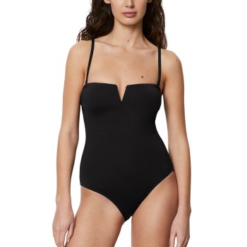 Marc O’Polo Marc O Polo Bandeau Swimsuit Sort X-Small Dame