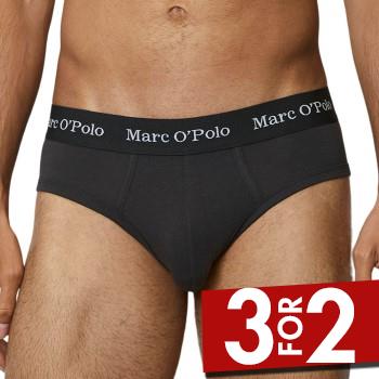 Marc O’Polo Marc O Polo Basic Briefs 3P Sort bomuld Large Herre