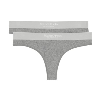 Marc O’Polo Marc O Polo Casual Thong Trusser 2P Grå bomuld Large Dame