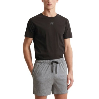 Marc O’Polo Marc O Polo Men Short Pyjama Set Grå/Sort bomuld Medium Herre