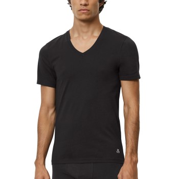 Marc O’Polo Marc O Polo Men V-Neck Shirts 2P Sort bomuld Large Herre