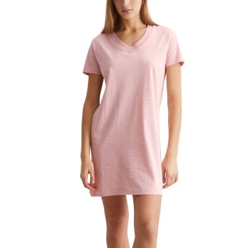 Marc O’Polo Marc O Polo V-Neck Dress Lyserosa bomuld Large Dame