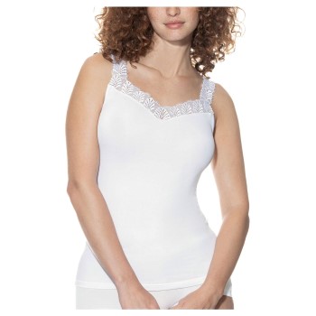 Mey Emotion Elegance Top With Lace Hvid 46 Dame