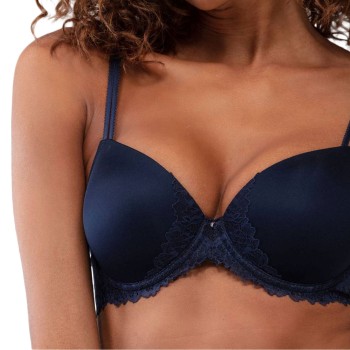 Mey BH Luxurious Full Cup Stretch Bra Midnatsblå polyamid A 80 Dame