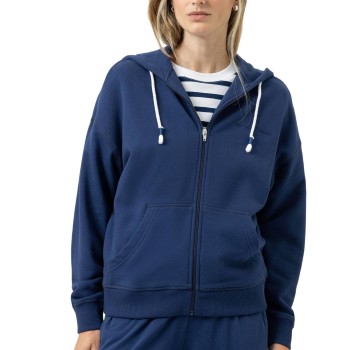 Mey Mellow Cotton Zip Hoodie Navy bomuld XX-Large Dame
