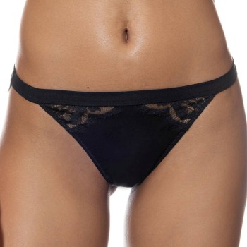 Mey Trusser Poetry Vogue Tanga Sort polyamid Small Dame