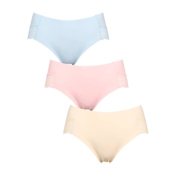 Missya Trusser 3P Seamless Tai W Lace Flerfarvet X-Large Dame