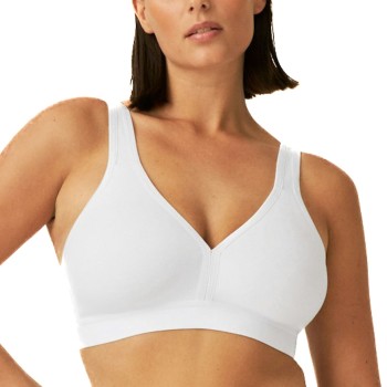 NATURANA BH Athleisure Soft Bra Hvid bomuld B 80 Dame
