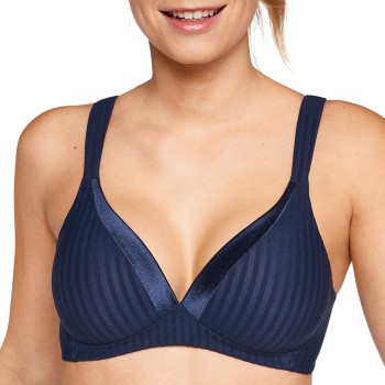 NATURANA BH Everyday Wednesday Striped Soft Bra Marineblå D 90 Dame
