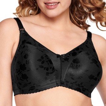 NATURANA BH Heritage Minimizer Soft Bra Floral Sort polyamid D 75 Dame