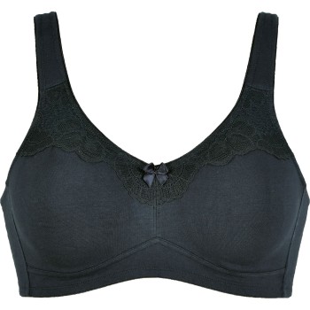 NATURANA BH Molded Cotton Soft Bra Sort bomuld B 100 Dame