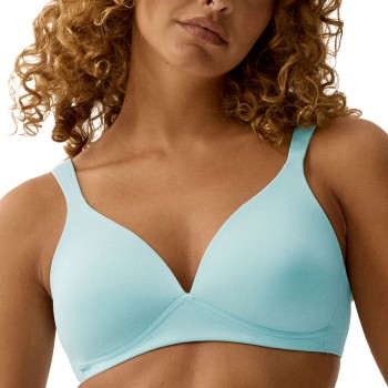 NATURANA BH The Wednesday Soft Padded Non Wired Bra Blå polyamid B 80 Dame
