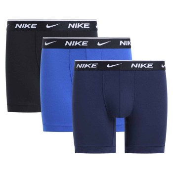 Nike 3P Essentials Cotton Stretch Boxer Brief Blå/Blå bomuld 2XL Herre