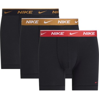 Nike 3P Everyday Essentials Cotton Stretch Boxer Rød/Sort bomuld Large Herre