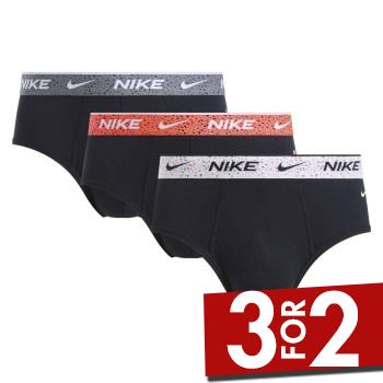 Nike 3P Everyday Essentials Cotton Stretch Hip Brief Hvid bomuld X-Large Herre