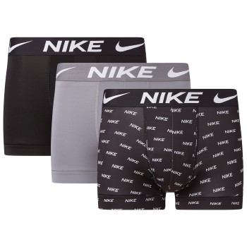 Nike 6P Everyday Essentials Micro Trunks Grå/Sort nylon X-Small Herre
