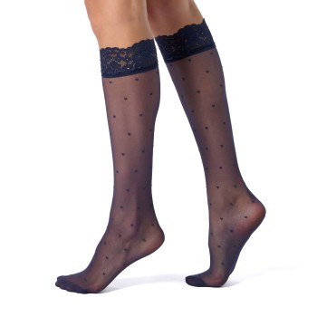 Oroblu Strømpebukser Sweetie 20 Sheer Knee-Highs Marineblå polyamid One Size Dame