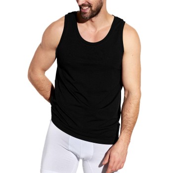 Panos Emporio Bamboo Tank Top Sort Small Herre