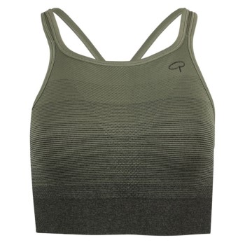 Pierre Robert BH Light Support Sports Bra Grøn Small Dame