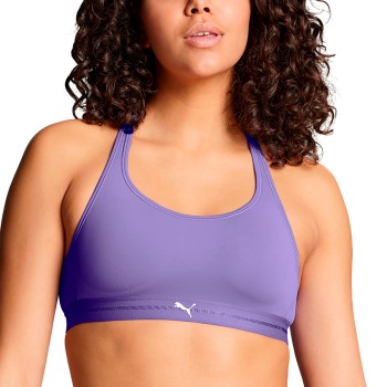 Puma BH Crossback Padded Sporty Top Lilla polyamid Small Dame