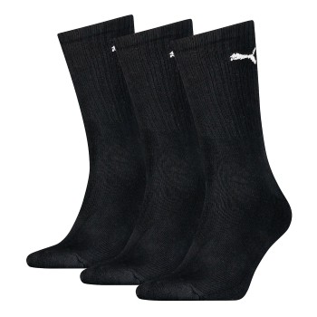 Puma Strømper 3P Unisex Light Crew Socks Sort Str 43/46