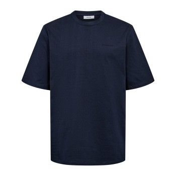 Resteröds Cotton T-shirt Marineblå bomuld Medium Herre