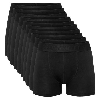 Resteröds 10P Gunnar Bamboo Boxer Brief Sort Large Herre