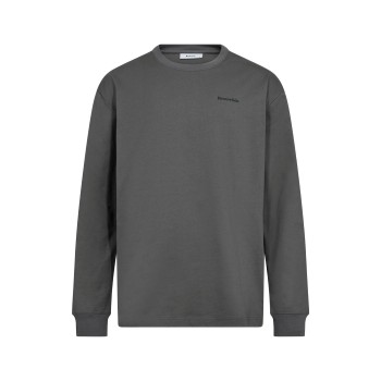 Resteröds Ted Basic Long Sleeve T-Shirt Grå bomuld 2XL Herre
