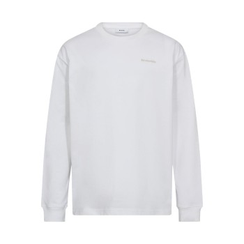 Resteröds Ted Basic Long Sleeve T-Shirt Hvid bomuld Large Herre