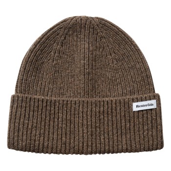 Resteröds Wool Beanie Mørkbrun  uld One Size