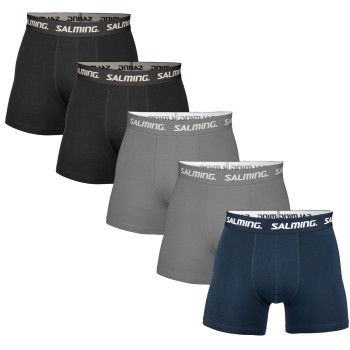Salming 5P Soft Cotton Boxers With Logo Flerfarvet bomuld Large Herre