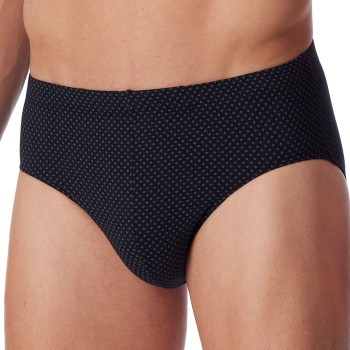 Schiesser Cotton Casuals Mini Brief Sort økologisk bomuld 4XL Herre