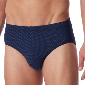 Schiesser Cotton Casuals Mini Brief Mørkblå økologisk bomuld 3XL Herre
